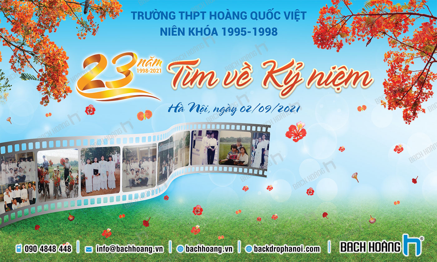 Mẫu thiết kế backdrop họp lớp - phông họp lớp đẹp