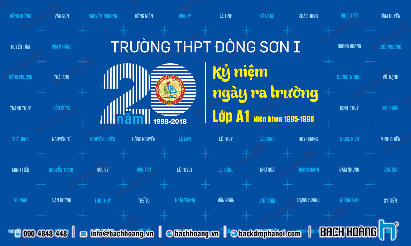 Mẫu thiết kế backdrop họp lớp - phông họp lớp đẹp