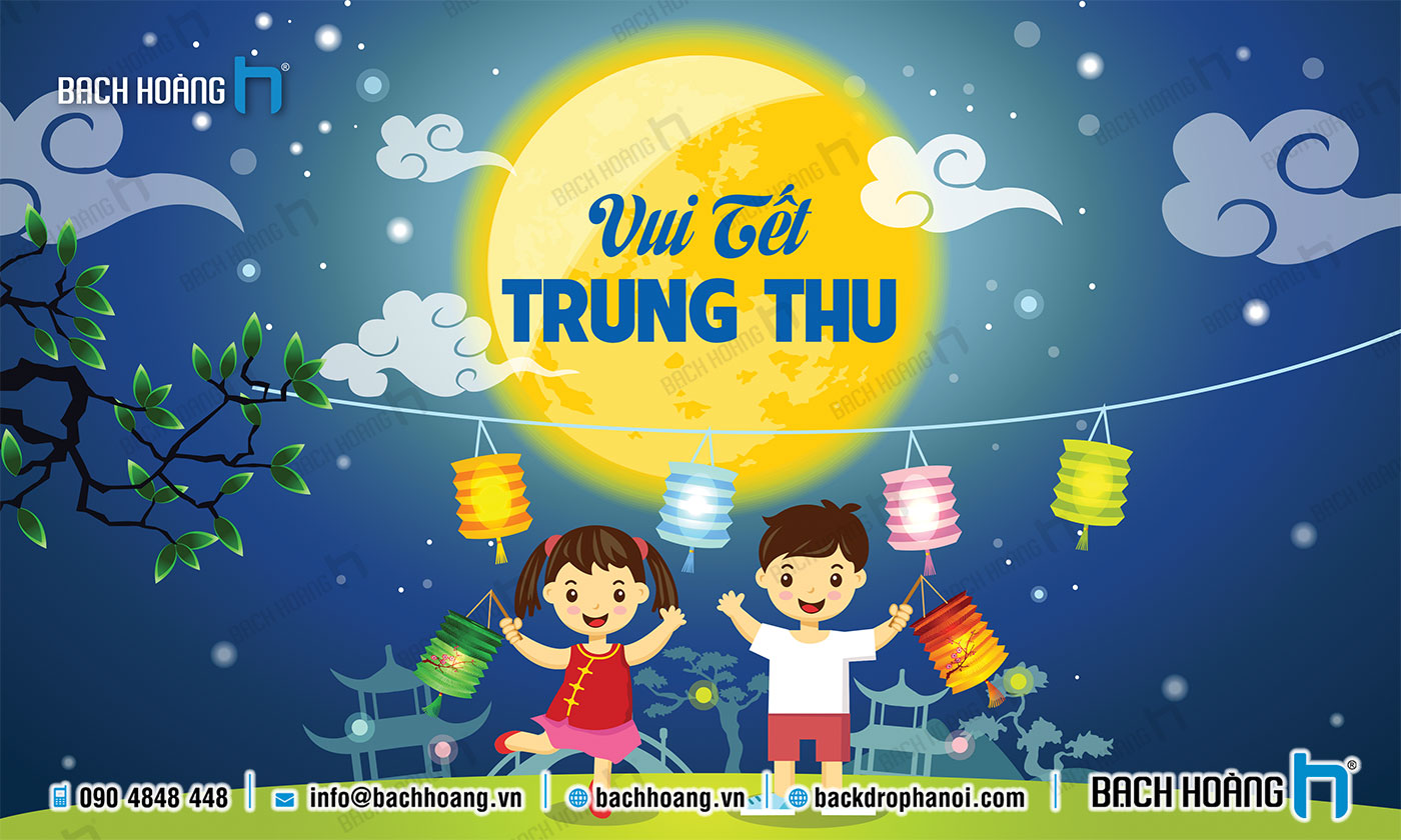 Backdrop Tết Trung Thu Đẹp