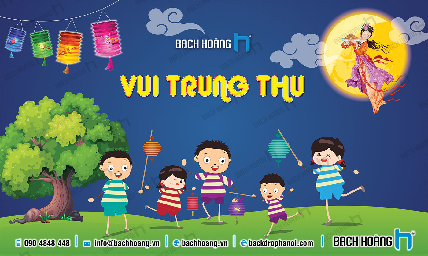 Backdrop Tết Trung Thu Đẹp