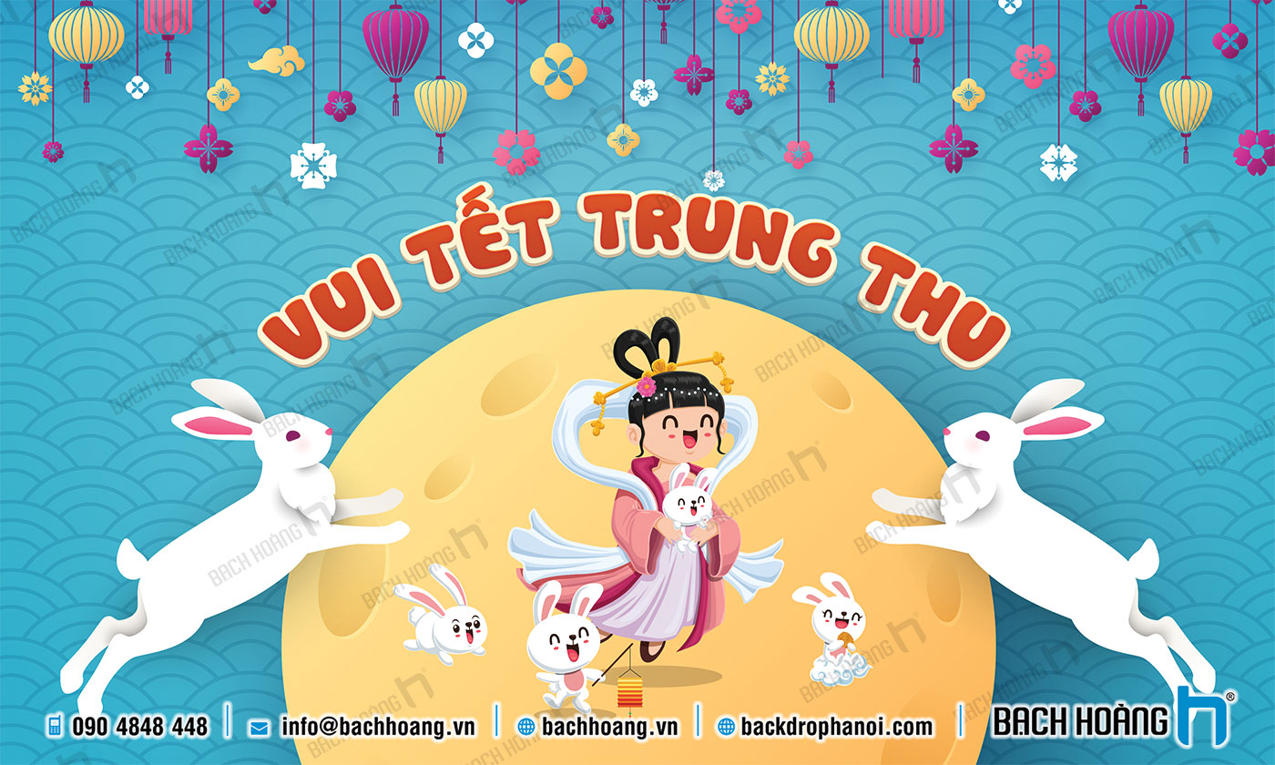 Backdrop Tết Trung Thu Đẹp