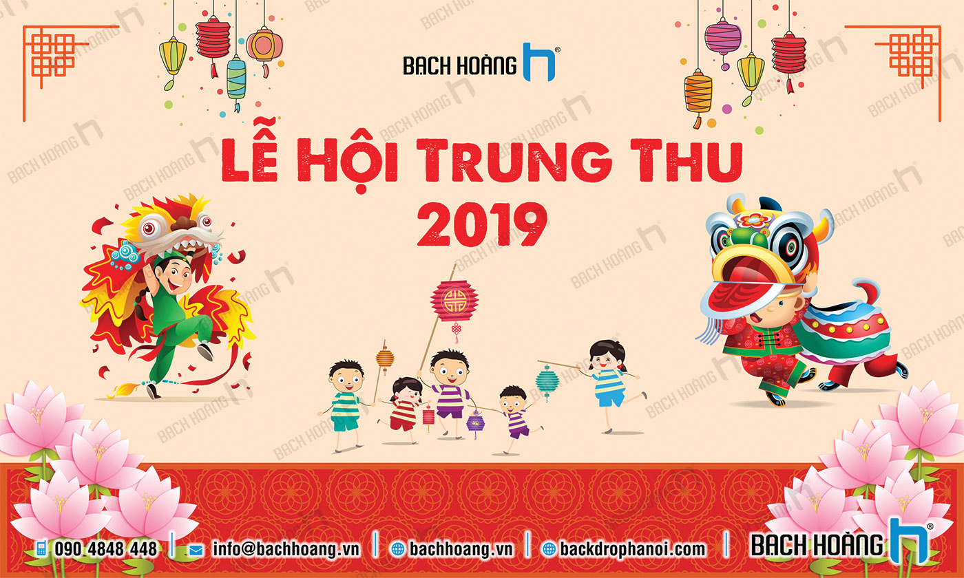 Backdrop Tết Trung Thu Đẹp