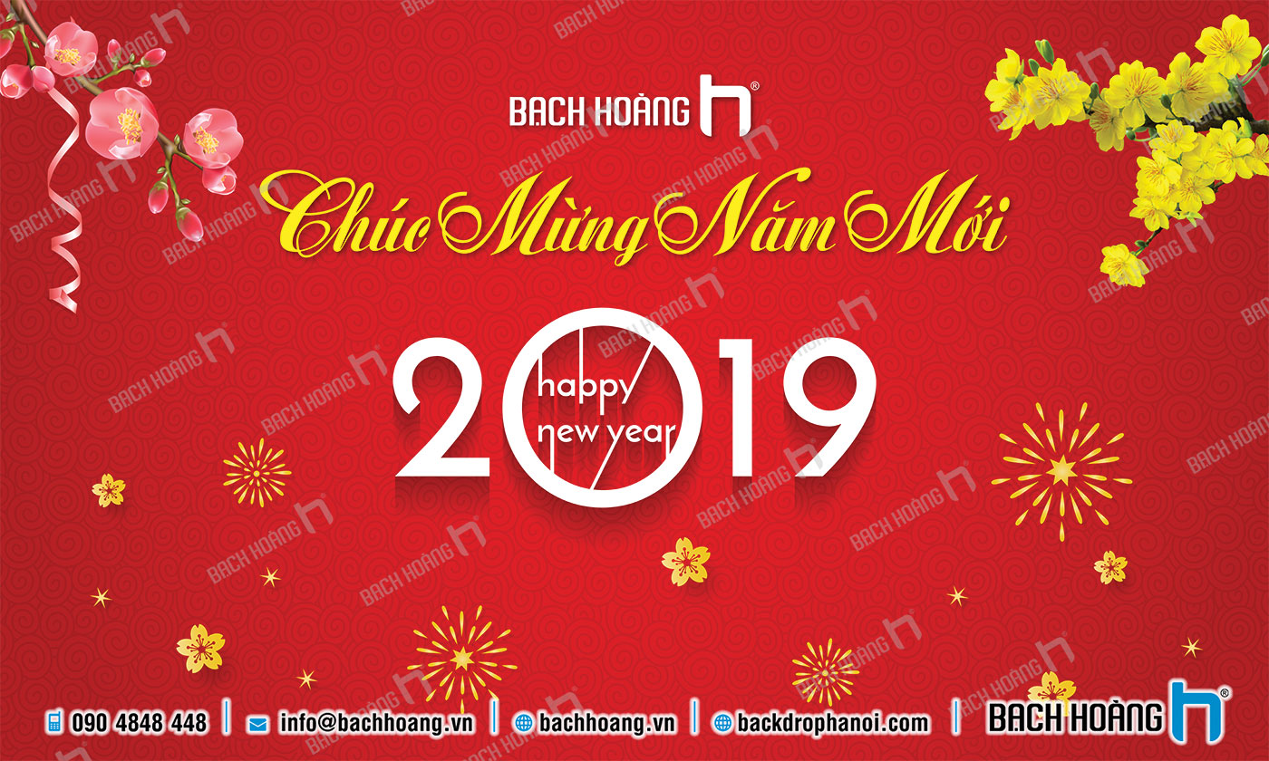 thiết Kế Background, Backdrop Phông Chúc Mừng Năm Mới