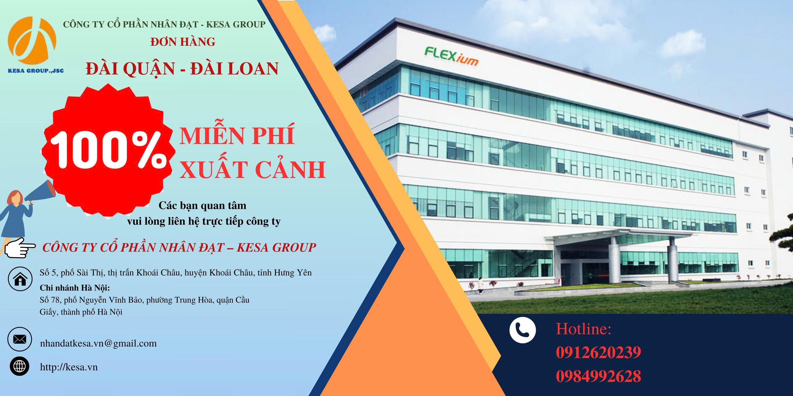 Nhà máy Đài Quận - Tuyển trực tiếp - Miễn phí