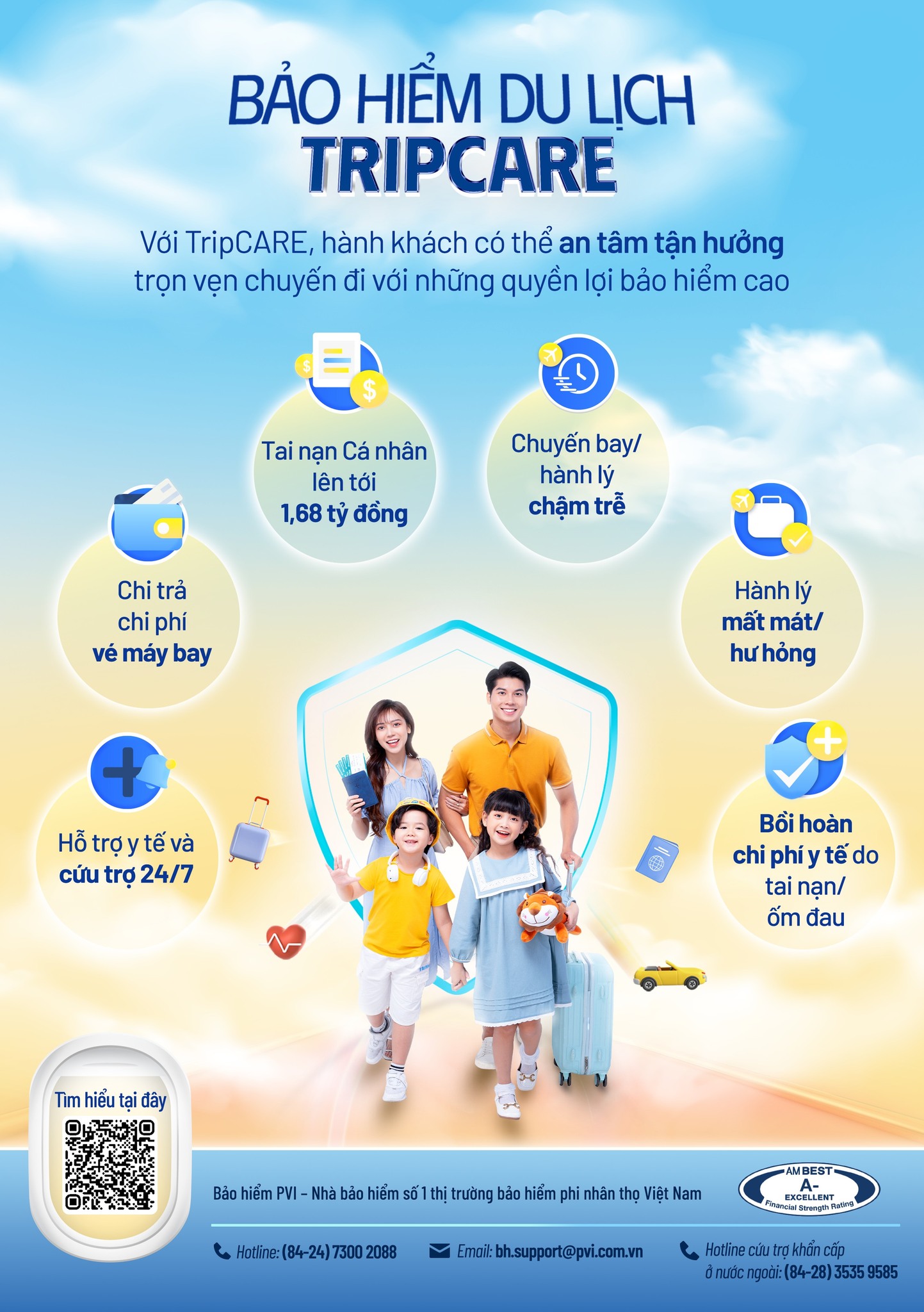 ĐI DU LỊCH AN TÂM, KHÔNG NGẠI RỦI RO CÙNG BẢO HIỂM DU LỊCH TRIPCARE!