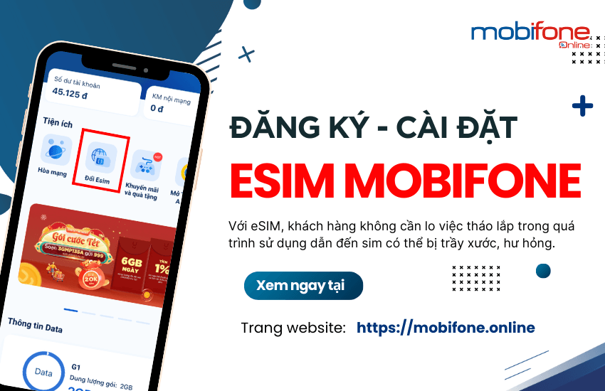 Hướng dẫn cách kích hoạt eSIM MobiFone