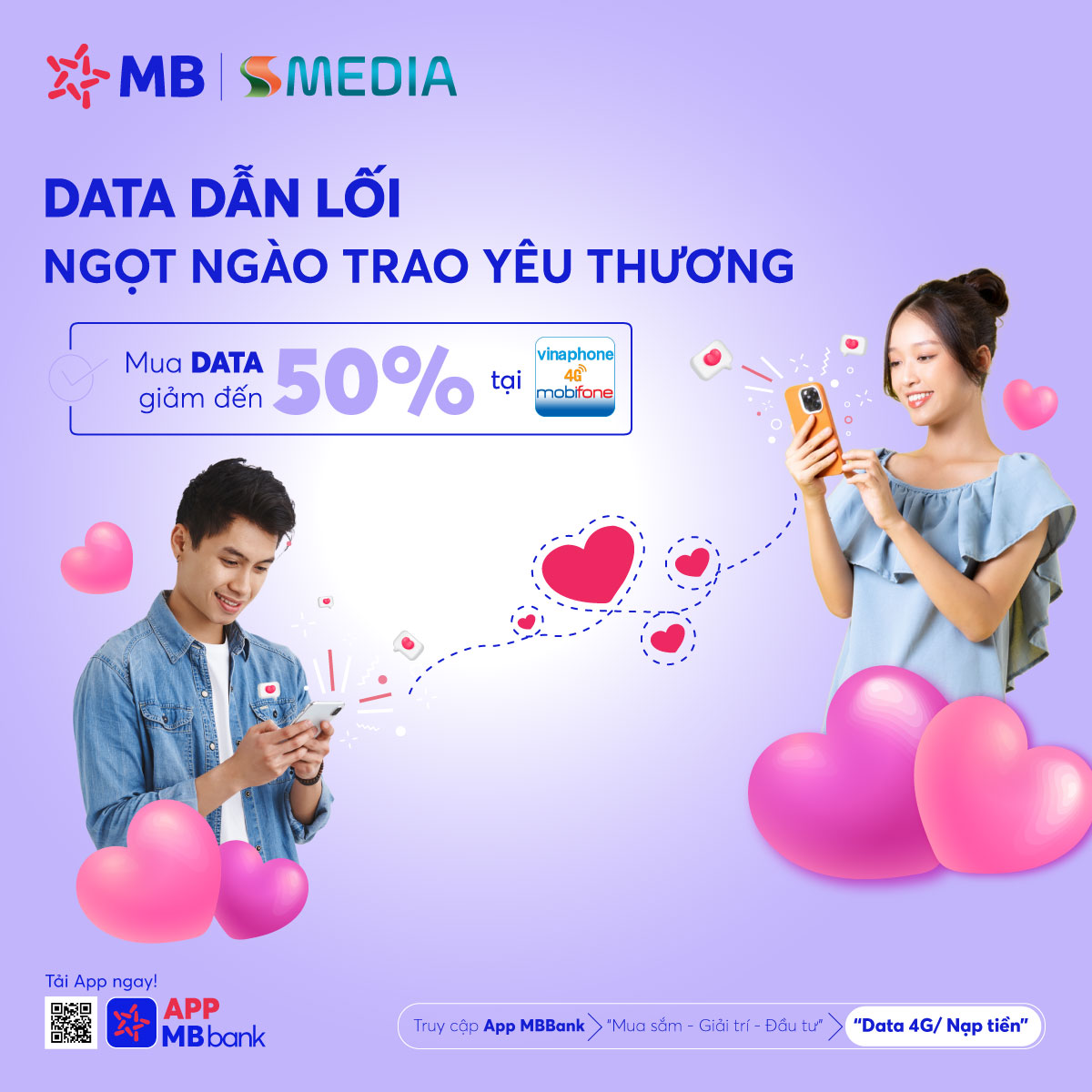 DATA DẪN LỐI, NGỌT NGÀO TRAO YÊU THƯƠNG