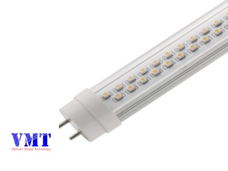 Bóng đèn tuýp LED T8 -22W -1.2m - kính trong - 2 hàng led