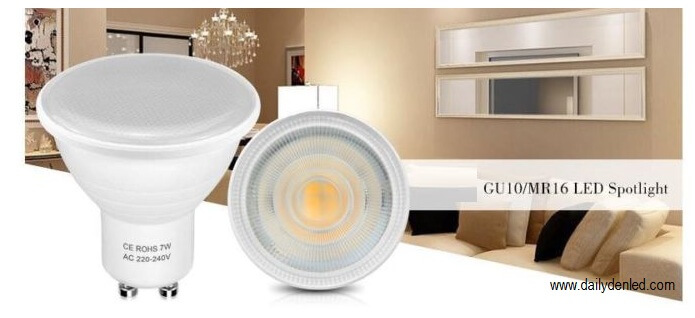 đèn led dạng chén đui GU10 MR16