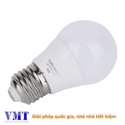 Bóng đèn led 6W đui xoáy E27 - Toplight