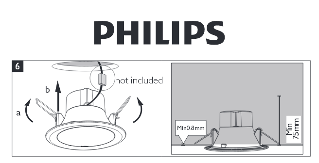 Đèn led âm trần 7W- 2700K Philips 44081