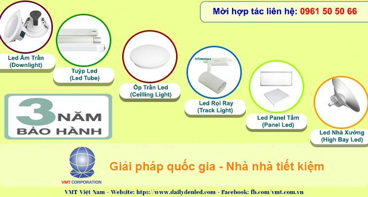 VMT Việt Nam cung cấp đèn led giá rẻ tại Hà Nội