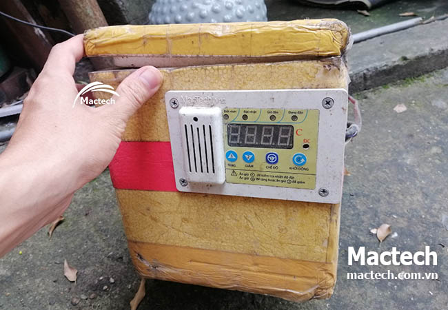 Linh kiện máy ấp mini Mactech lắp sang thùng xốp được không