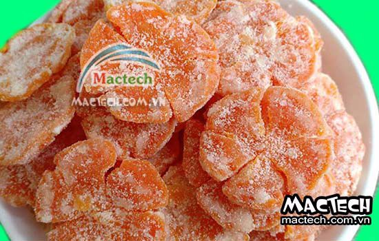 Máy sấy mứt cà rốt Mactech, sấy giữ màu đẹp, giữ mùi vị của cà rốt