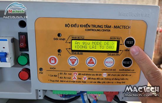 Hướng dẫn cài đặt thông số công suất trên bộ điều khiển máy sấy Mactec