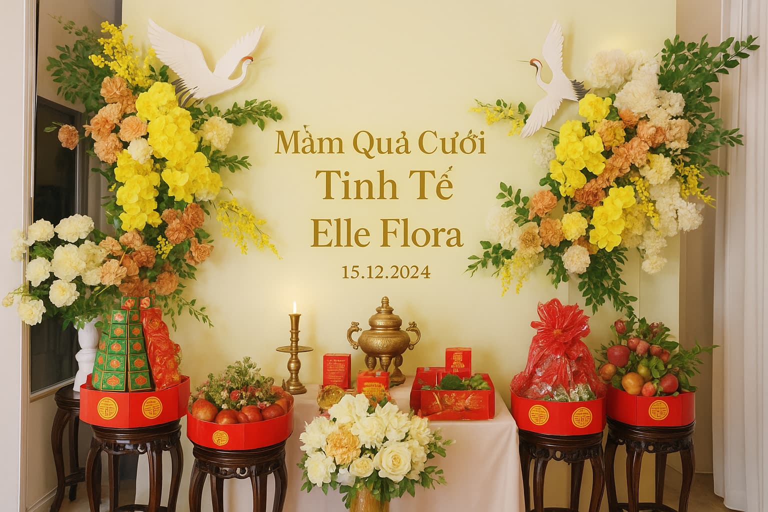 MÂM QUẢ CƯỚI TINH TẾ – VẺ ĐẸP TRUYỀN THỐNG GẮN KẾT HIỆN ĐẠI