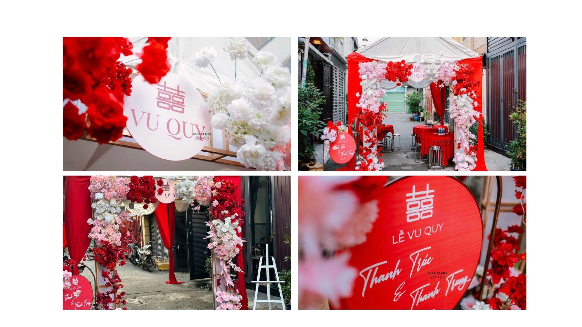 Cổng Hoa & Bảng Lễ của gói GTCC - Trung Hoa Oriental Red