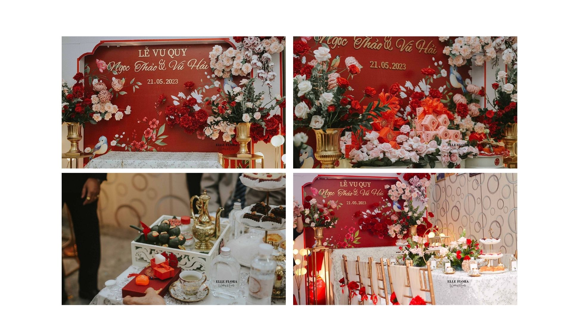 Tổng thể gói gia tiên cao cấp Trung Hoa Oriental Red