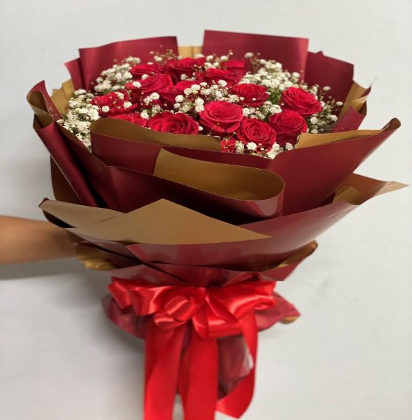 Bó hồng đỏ là sự khẳng định tình cảm của quý ông tới người phụ nữ mình yêu