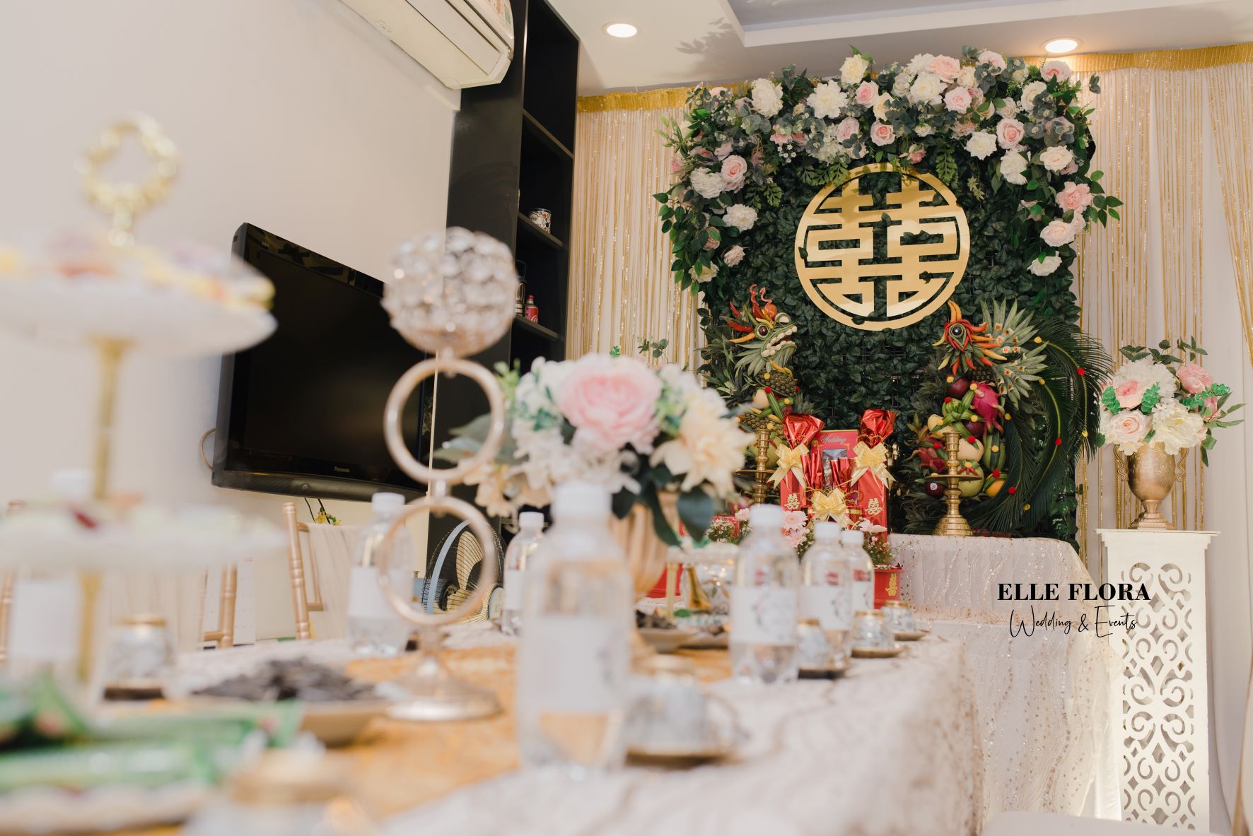 Gói gia tiên Tường Lá Điểm Hoa