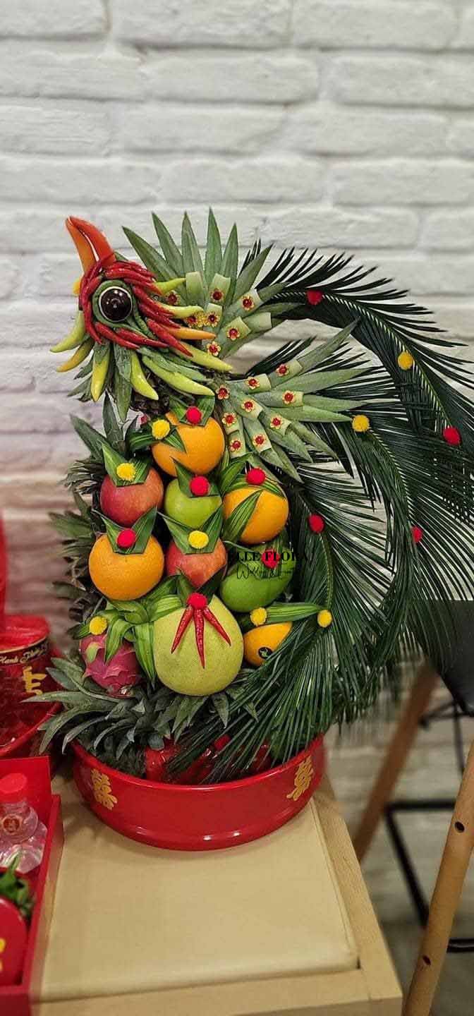 Mâm phụng trái cây