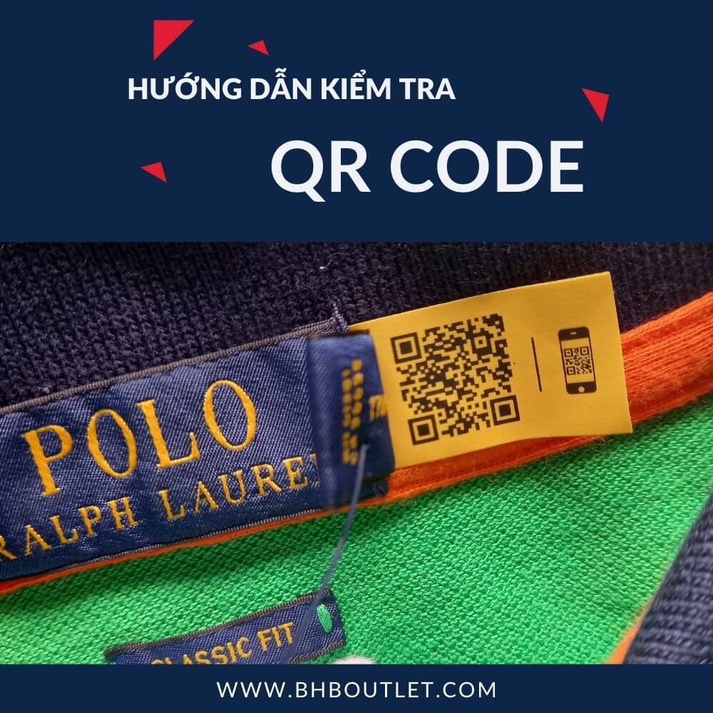 QR code xác thực quần áo chính hãng Polo ralph lauren