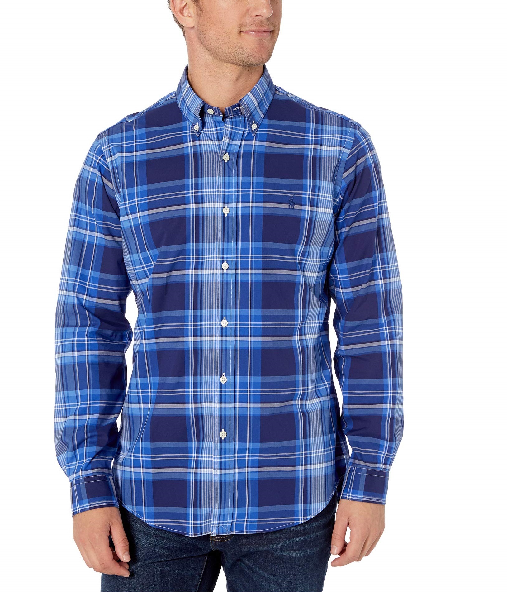 Áo sơ mi Nam Polo Ralph lauren tay dài caro xanh