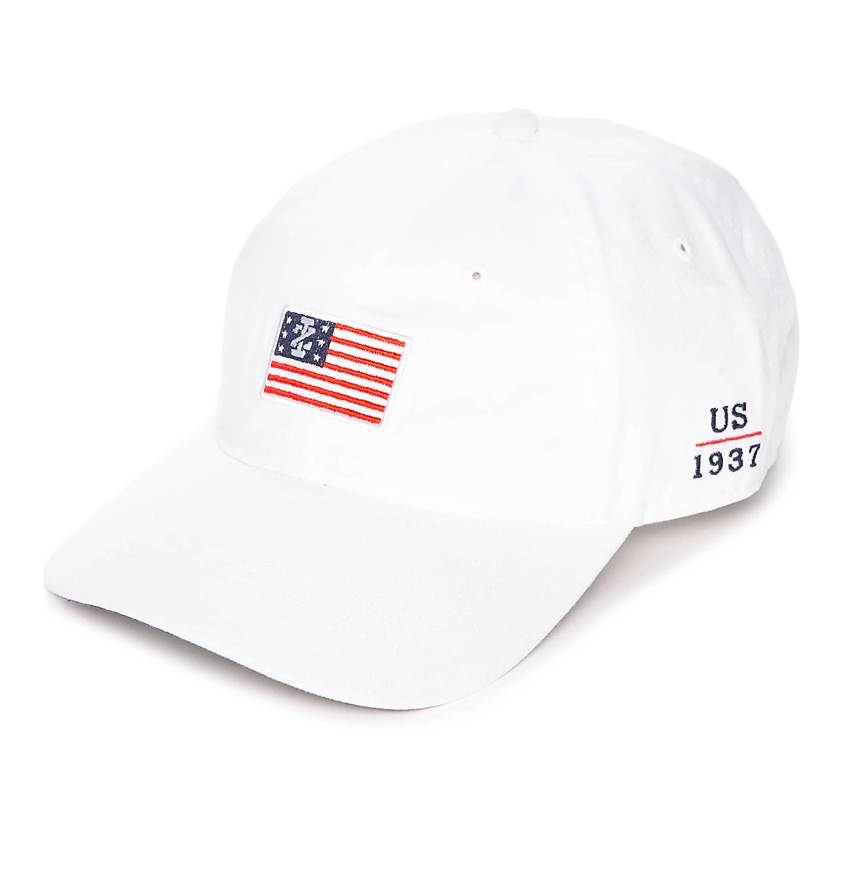 Nón nam Izod trắng phối logo đỏ