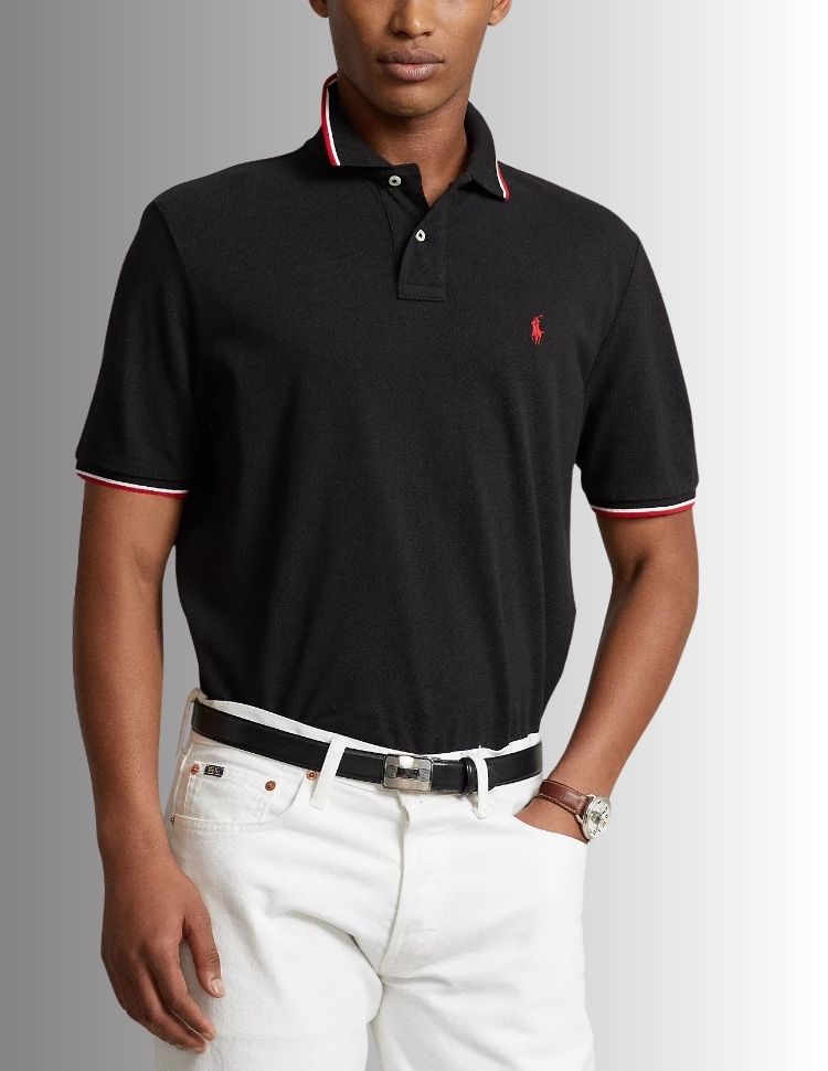 Polo ralph lauren classic áo thun nam màu đen chính hãng
