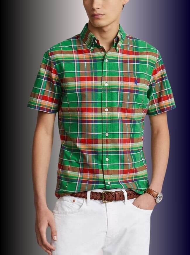 Polo ralph lauren classic áo sơ mi tay ngắn cotton oxford