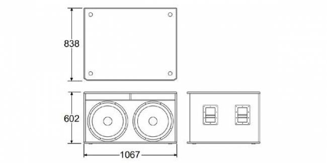 bản vẽ loa jbl srx 728s