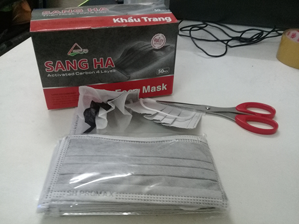 Khẩu trang than hoạt tính giá gốc tại cơ sở Sang Hà