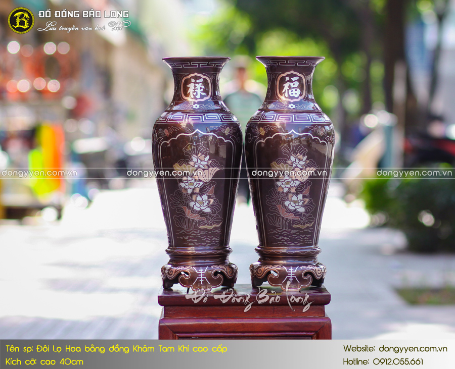 Cửa hàng bán lộc bình bằng đồng đẹp bày trí không gian thờ tự