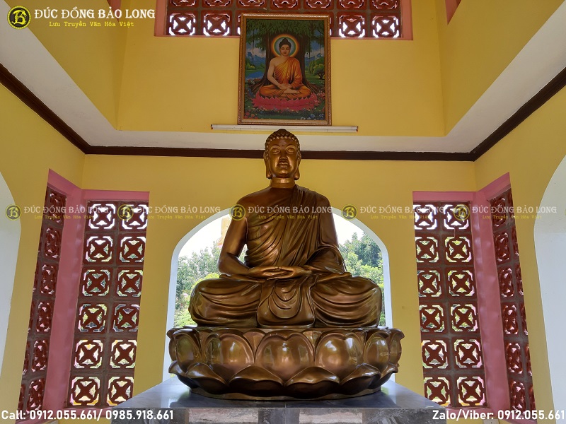 Quy trình đúc tượng Phật Thích Ca bằng đồng cho đền chùa