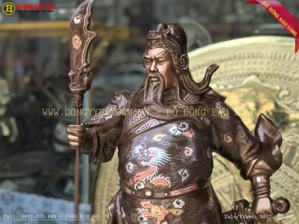 Tượng Quan Công dùng trấn trạch cực tốt cho các nhà có hướng xấu