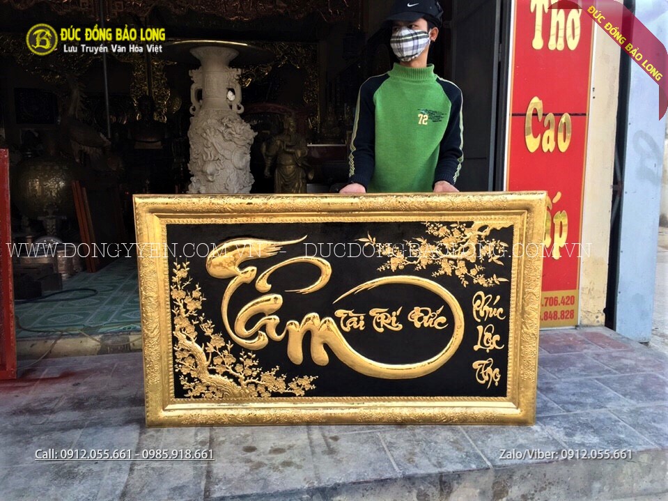 tranh mạ vàng