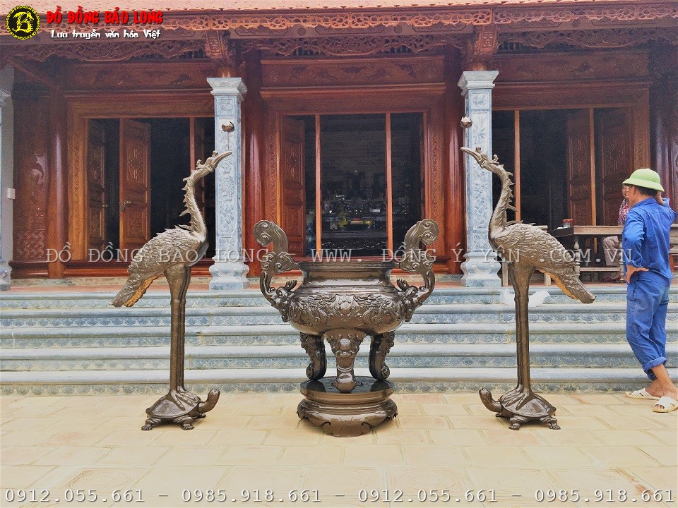 Lư Hương bằng đồng của Đúc Đồng Bảo Long