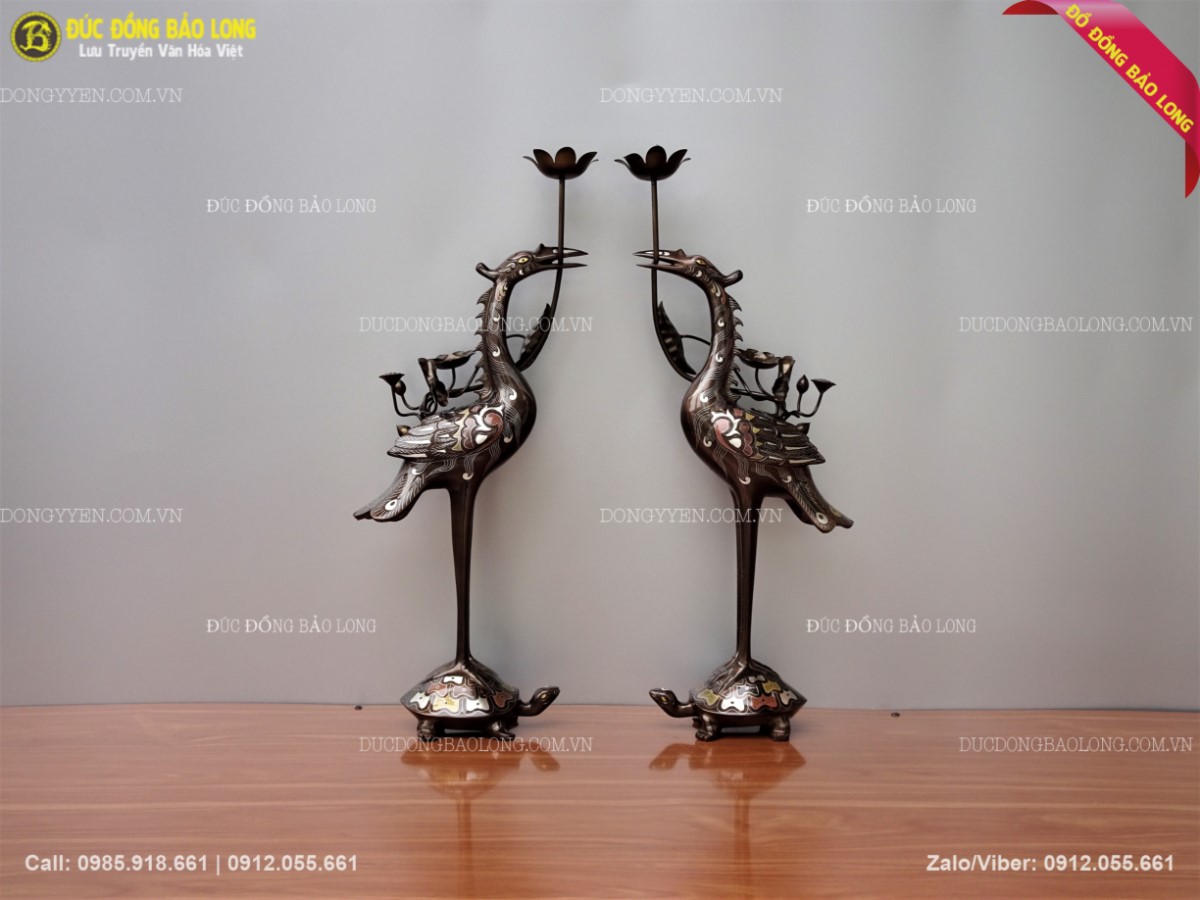 hạc thờ để ban thờ gia tiên