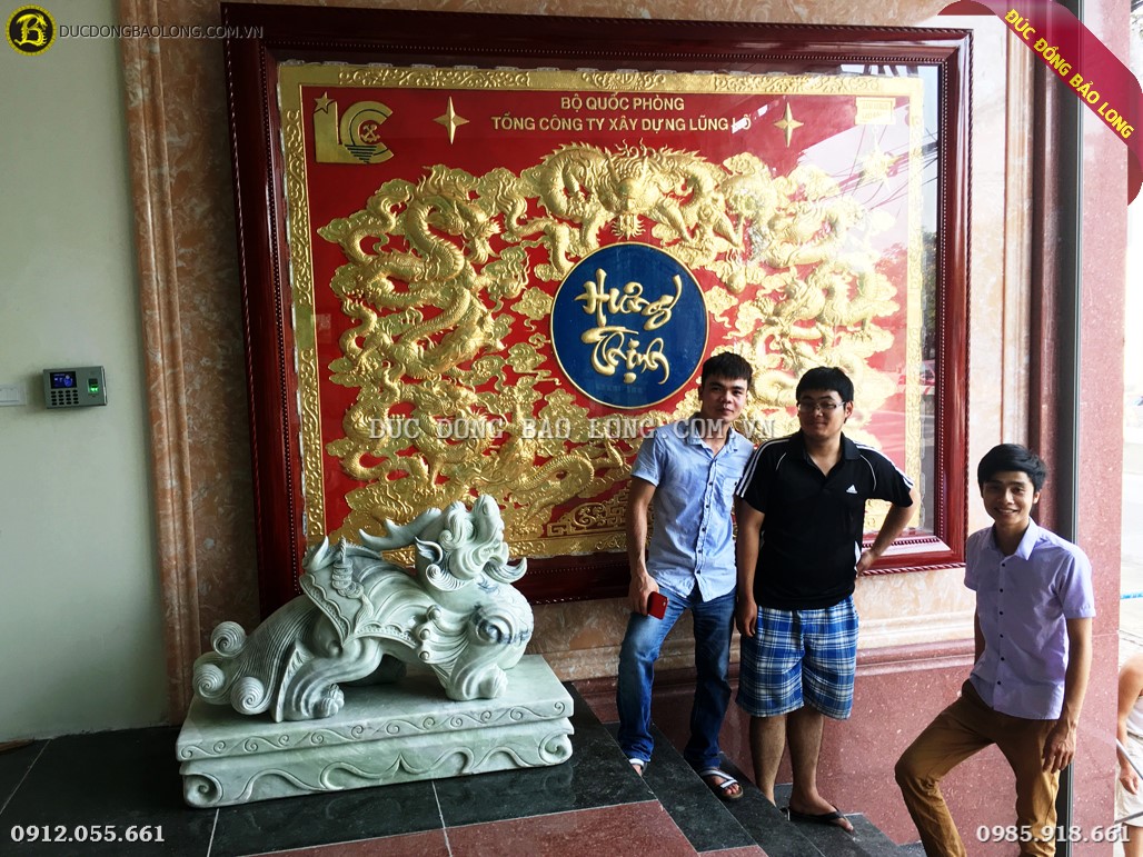 bán tranh cửu long bằng đồng