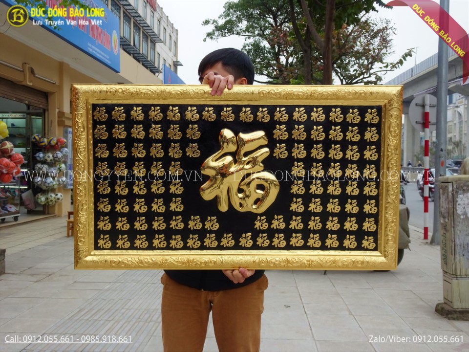 tranh bách hạc bằng đồng