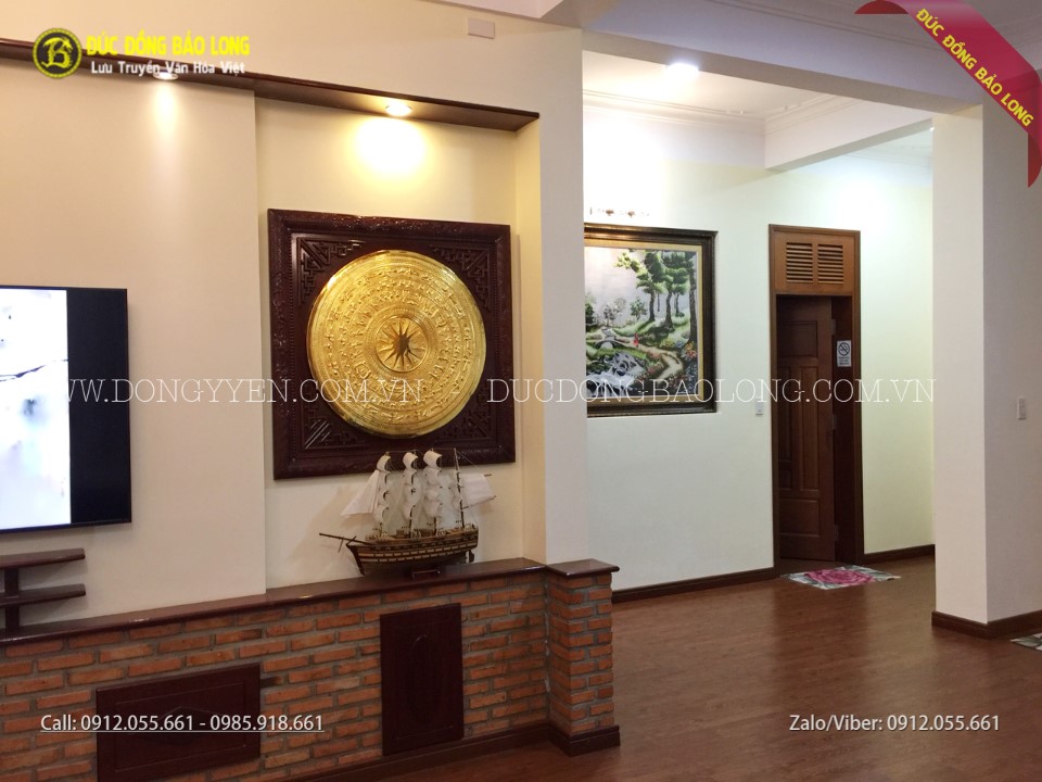 Mặt trống đồng ĐK 80cm được gò từ nguyên liệu đồng tấm nhập khẩu Hàn Quốc