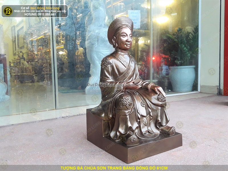 tượng bà chúa sơn trang bằng đồng