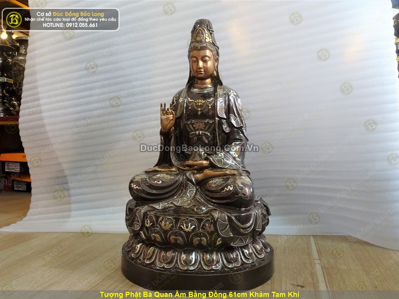 tượng phật bà quan âm bằng đồng