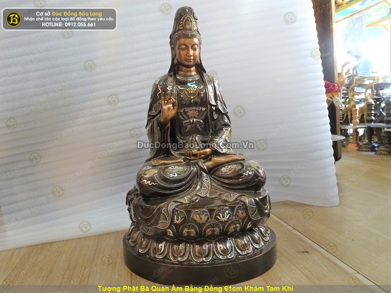 tượng phật bà quan âm bằng đồng