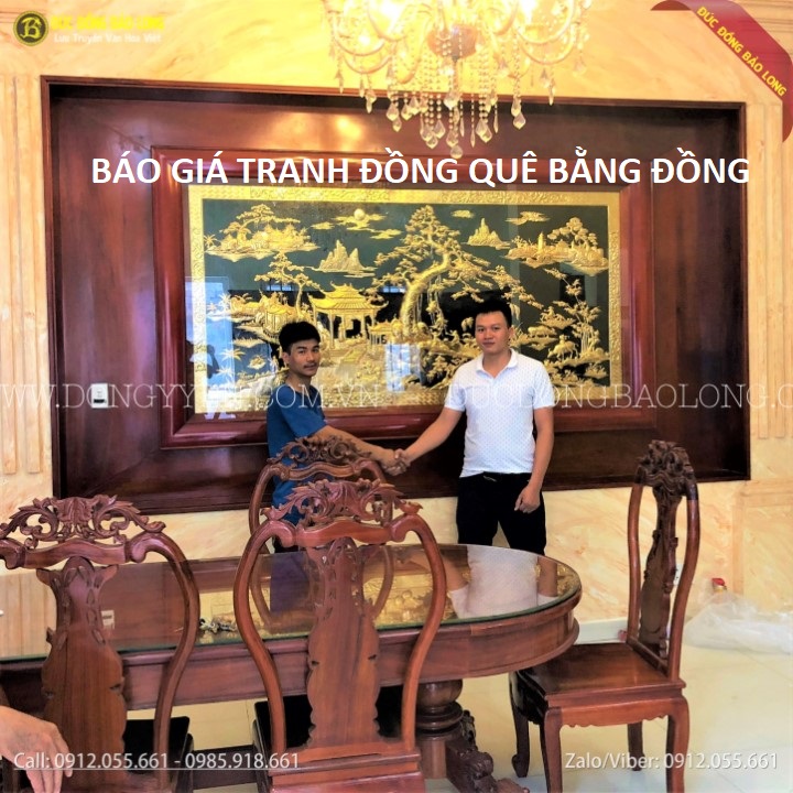 Báo Giá Tranh Đồng Quê Bằng Đồng