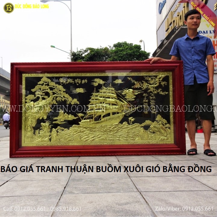 Báo Giá Tranh Thuận Buồm Xuôi Gió Bằng Đồng