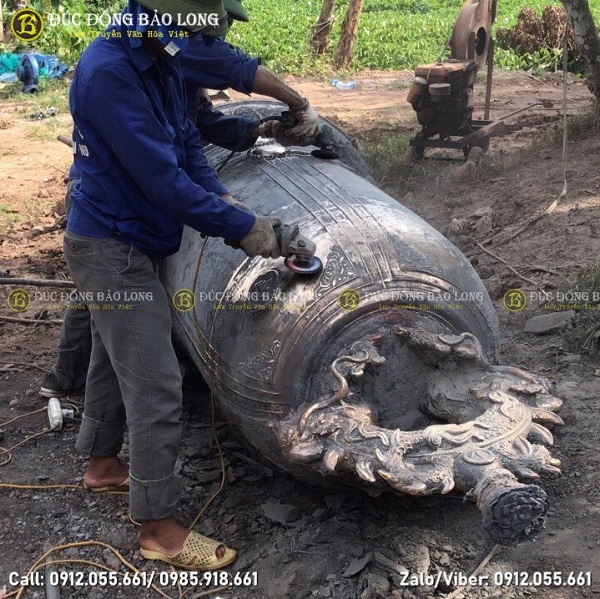 Đúc Đại Hồng Chung 1000kg cho chùa Phú Thị, Hưng Yên