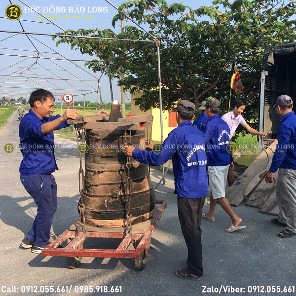 Đúc Đại Hồng Chung 120kg cho chùa Trúc Long - Vĩnh Bảo