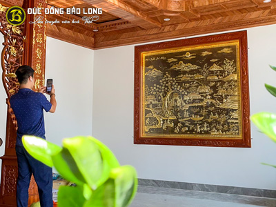 Tranh Cội Nguồn Quê Hương 2m36 x 1m96 Bằng Đồng
