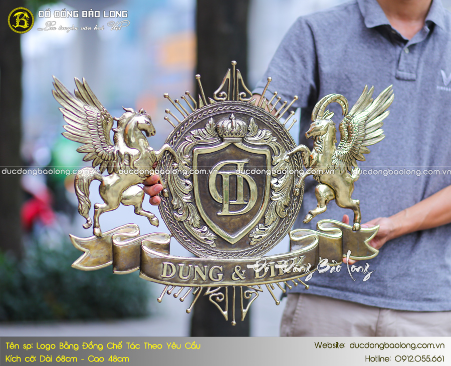 Logo DUNG & DIRK kích thước 68cm x 48cm thiết kế theo yêu cầu